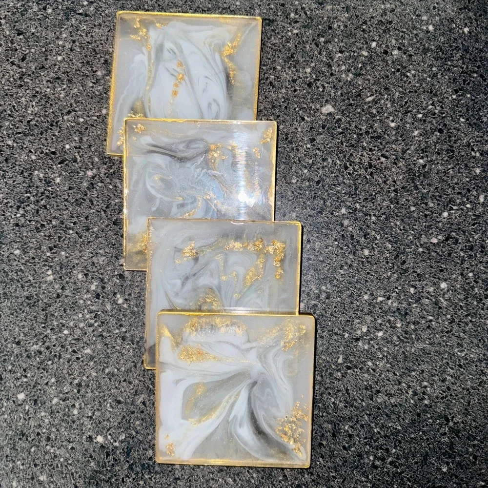 Handmade Marbled Coasters